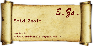 Smid Zsolt névjegykártya